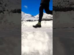 Can you run on a frozen lake? #adventure