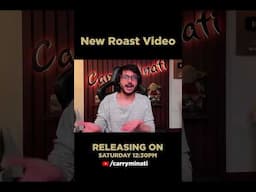 New Roast Video releasing on 16th March at 12:30 pm.          #carryminati #carryminatiroast