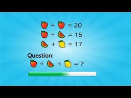 Emoji Math Puzzle Quiz | Math Quiz Fruit Emoji