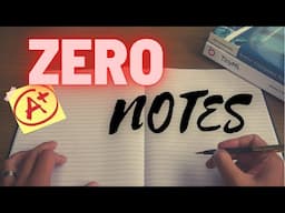 How I took 0 notes as an engineering student