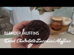 Blender Dark Chocolate Zucchini Muffins