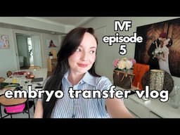 IVF Journey Embryo transfer vlog | episode 5