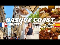 FRANCE & SPAIN in 24 hours 🥐🍷 cafes in biarritz + pinchos in san sebastián