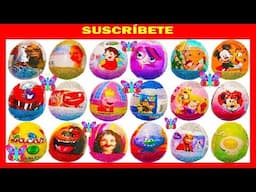 18 sorpresas de soy Luna Peppa Frozen Minnie y Mickey Mouse princesas Disney Surprise eggs