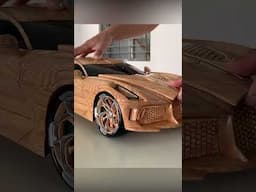 Unique Wooden Version of the Bugatti La Voiture Noire