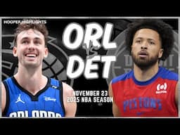 Detroit Pistons vs Orlando Magic Full Game Highlights | Nov 23 | 2025 NBA Season