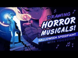 Drawing More Terrifying Tunes! 👻 | Halloween SPEEDPAINT