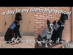 a day in my life || highschool with a service dog :)