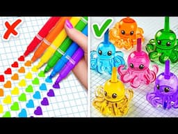 Rainbow Crafts for Colorful School Days! Crazy Gadgets & Hacks by 123 GO! Live