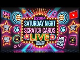 LIVE Saturday Night Scratch Cards with some NEW Scratch Cards