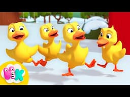 Five Little Ducks 🐥 Animal Songs for Kids | HeyKids Nursery Rhymes