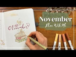 PLAN WITH ME!✨| November Bullet Journal Set Up | Fairytale Book Theme