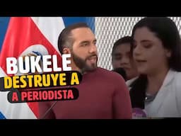 Bukele Destruye a Periodista que lo quizo Incomodar