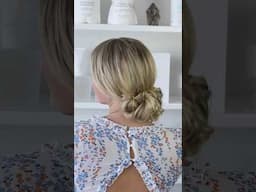 Short Hair Updo tutorial for beginners! 🌟#hairtutorial #shorthair