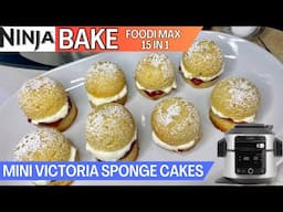 MINI VICTORIA SPONGE CAKES *BAKE* | Filled with Jam and Fresh Cream | NINJA FOODI Recipe