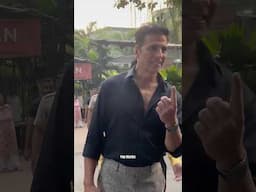 Akshay Kumar is the first Bollywood celebrity to vote early today 🫡🔥| #MaharashtraElection2024