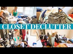 MASSIVE CLOSET DECLUTTER & ORGANIZE BEGINS!(PART ONE) 🥳Declutter With Friends