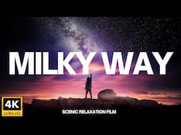 Milky Way Timelapse 4K Galaxy - Night Sky with Relaxing Music