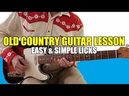 Old Country Guitar Lesson - w/TABS