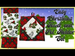 Christmas Pot Holder and Towel Set | The Sewing Room Channel