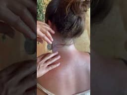 #tingles Down the Spine! Gua Sha & Acupressure on the Back  #asmr #asmrmassage #guashamassage