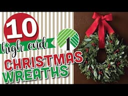 10 Wreaths | Beautiful (NOT TACKY) Dollar Tree DIY Christmas Crafts