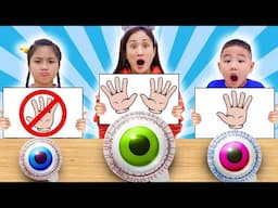 No Hands vs One Hand vs Two Hands Crazy Food Challenge for Kids