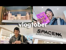 autumn diaries | last minute holiday pick-ups, diy trainers + catching flights | vlogtober 9-10