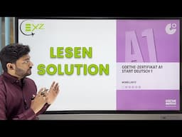 German A1 |  Lesen Solution | Modellsatz Goethe Zertifikat A1 | Start Deutsch 1