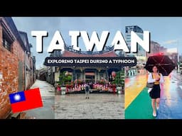 Typhoon in Taiwan + Budget Hotel Room Tour | Taiwan Ep. 3