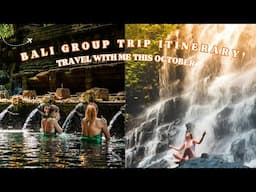 Bali Group Trip Itinerary | Let’s travel together this October!✈️🌴