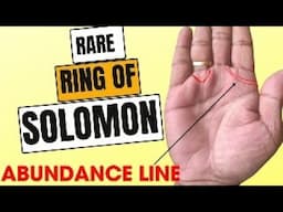 Is the RING of SOLOMON on Your Palm? Secret Line of Wisdom & Mysticism in Palmistry