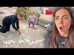 Spray Painting The Carpet And Blaming Our Baby Prank (JASMINE WAS FURIOUS)