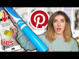 They Got WORSE..I Tested PINTEREST Art Hacks & Exposed The FAKES 😫