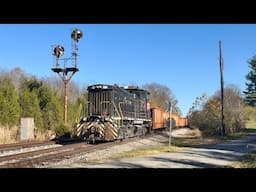 Small Locomotive With Big Train & Some Of The Oldest Rail You Will See On A Main Line, Close Look