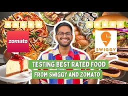 OMG 😱 TESTING *SWIGGY VS ZOMATO* BEST RATED DISHES ...WHAT DID I LIKE MORE ??