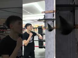 Tập luyện với bóng tốc độ trong boxing speed ball #boxing #trung_tâm_đào_tạo_boxing_hà_nội