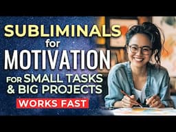 Subliminal Affirmations for MOTIVATION | Take Action: Big Goals or Everyday Tasks, Let's Do it!