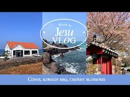 A WEEK in JEJU ISLAND, South Korea Vlog - Cafes, Korean BBQ & Cherry Blossoms