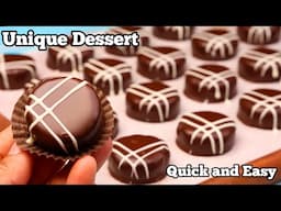 The Most Unique Chocolate Dessert Recipe That Everyone is talking about! Quick & Easy