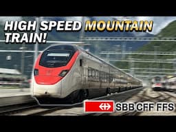 Zürich to Milan on Switzerland's INCREDIBLE High Speed Train UNDER The Alps!