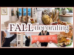 DECORATING FOR AUTUMN | fall decor ideas, cozy seasonal touches , pumpkin pull-apart bread recipe