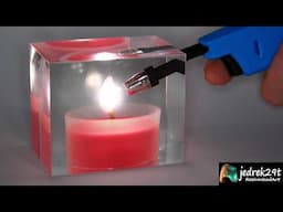 A Burning Scented CANDLE in Epoxy Resin. Simple Way / RESIN ART