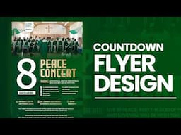 How To Design a COUNTDOWN FLYER in Photoshop - Step by Step Tutorial