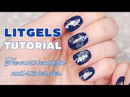 Lit Gels Keepsake Semi-Cured Nail Strips Tutorial - the MOST BEAUTIFUL NAIL STICKER | KBEAUTYHOBBIT