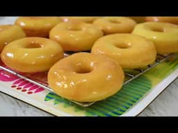 The SOFTEST NO-Knead - NO-Mixer GLAZED DONUTS |  Donuts Better than Krispy Kreme