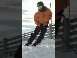 Soften Inside Leg while Carving on Skis | #shorts