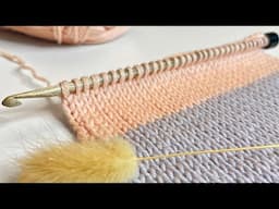 Tunisian KNIT STITCH Crochet For Beginners