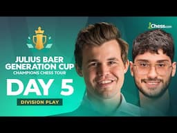 Magnus vs. Alireza in Division I Winners Final! & Losers QFs - Julius Baer Generation Cup CCT