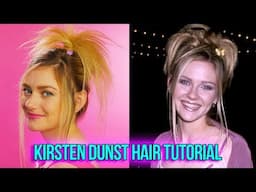 How to Get Kirsten Dunst's Spikey Bun Hair Tutorial | HISSYFIT